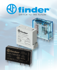 Relays for PCB mounting from Finder