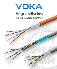 For structured network cabling: LAN cables from VOKA