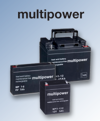 Power in any place: The lead-acid battery series from Multipower