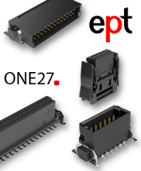 1.27 mm SMT connectors series One27 from ept