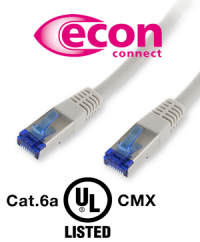  Internationally applicable: Cat.6a UL CMX patch cables