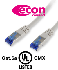 Internationally applicable: Cat.6a UL CMX patch cables